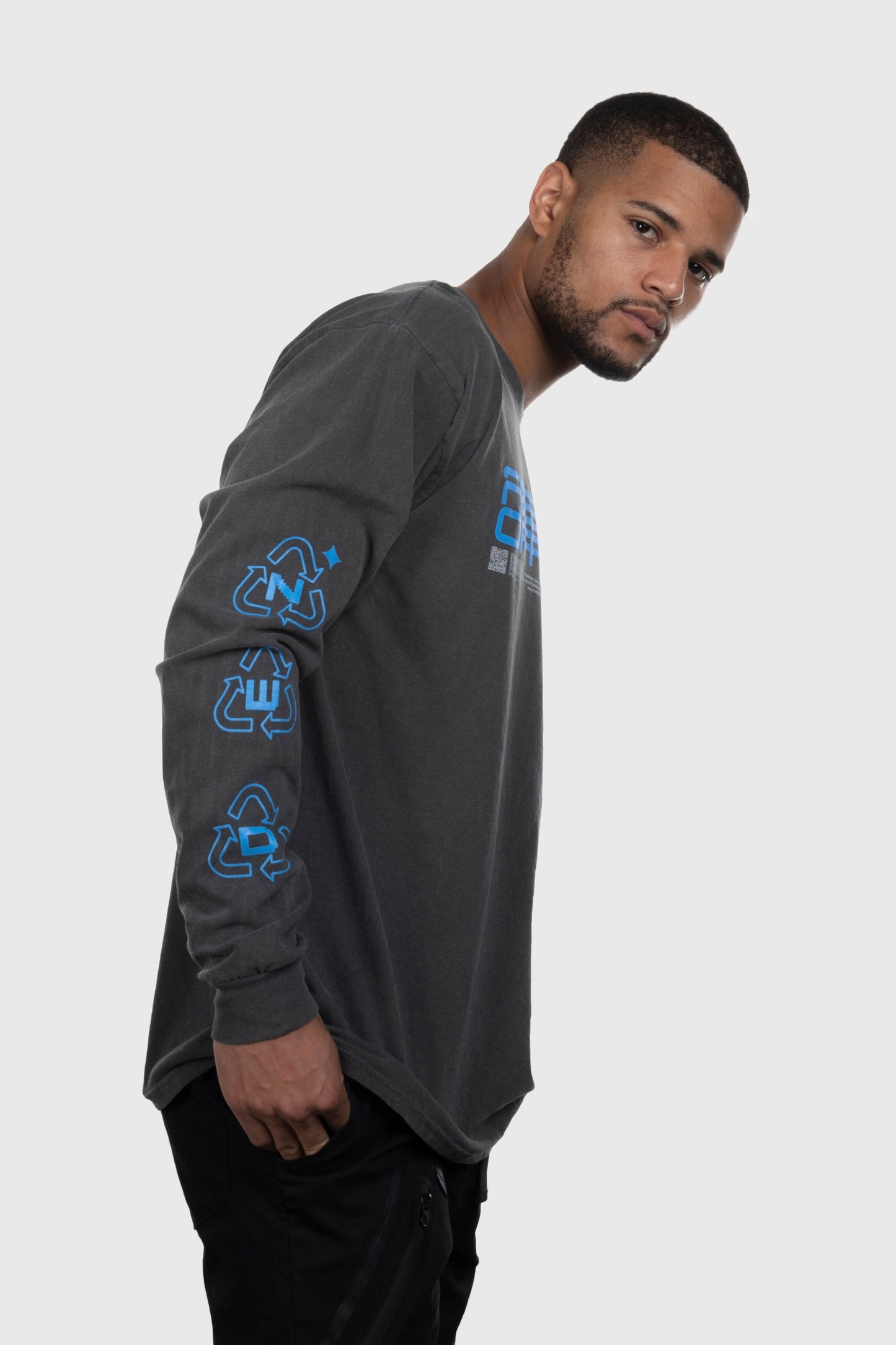 Deterministic Delusion Longsleeve Shirt (Pepper Black)