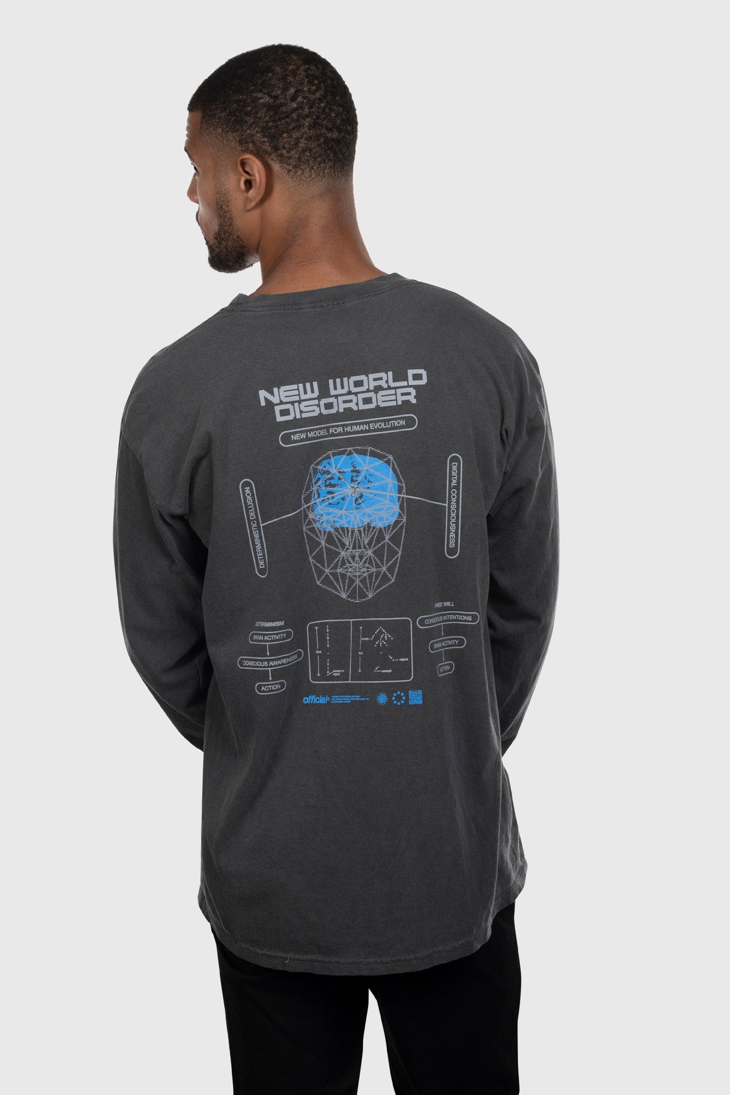 Deterministic Delusion Longsleeve Shirt (Pepper Black)