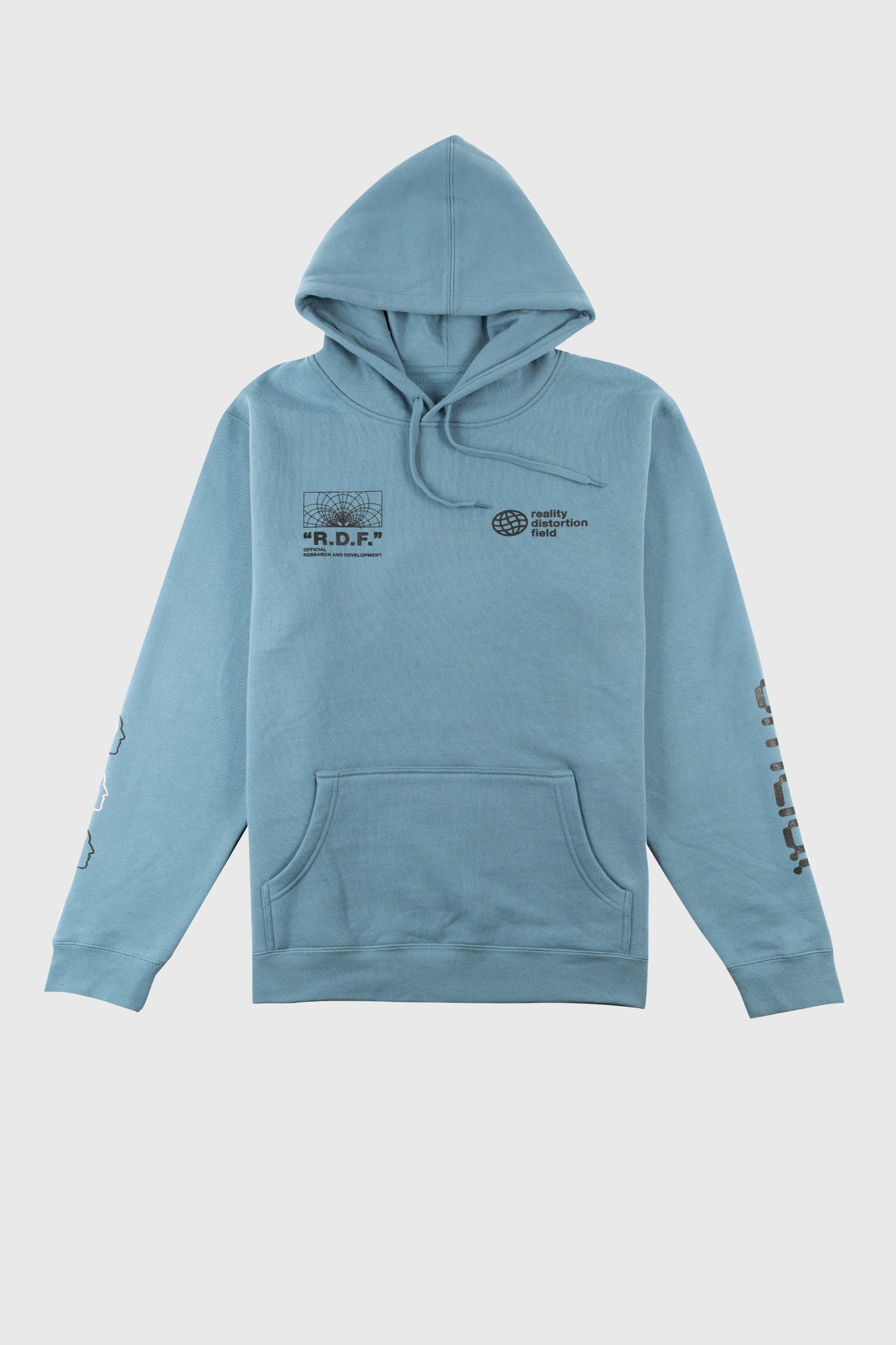 Reality Distortion Field Hooded Sweatshirt (Slate Blue)