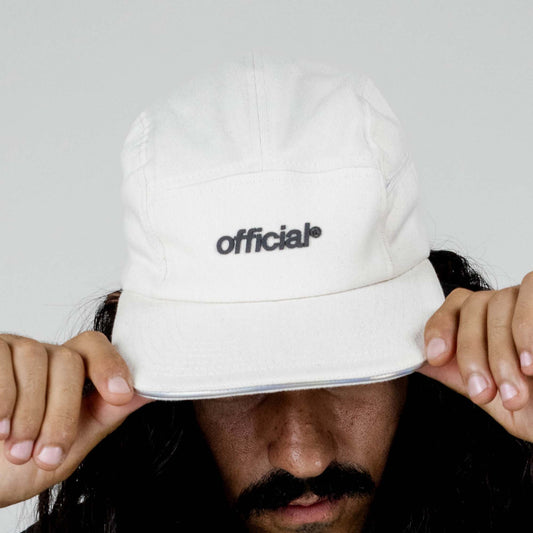 Tech Mission 5 Panel Camper Hat WHITE