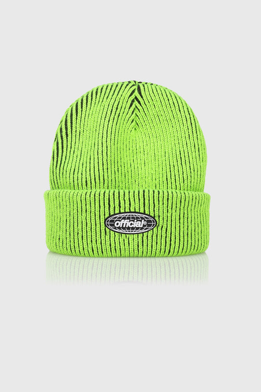 Acid World 2-Tone Beanie (Volt Green)