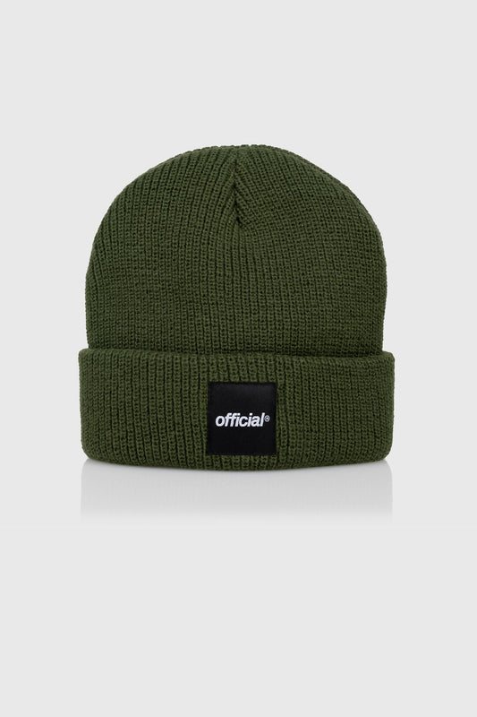 Everyday Box Logo Beanie (Olive)