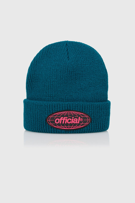 WRLD Takeover Beanie (Dark Teal)