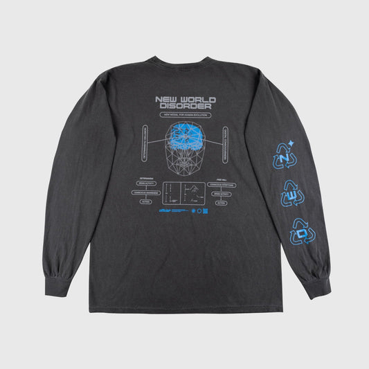 Deterministic Delusion Longsleeve Shirt (Pepper Black)