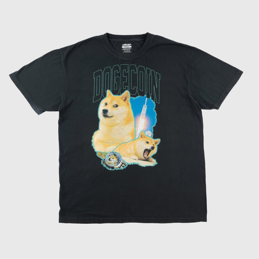 Dogecoin to the Moon T-Shirt (Black)