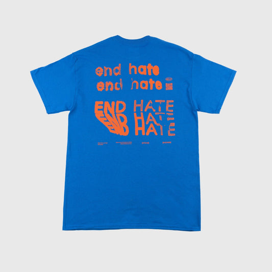 End Hate - Take Action T-Shirt (Blue)