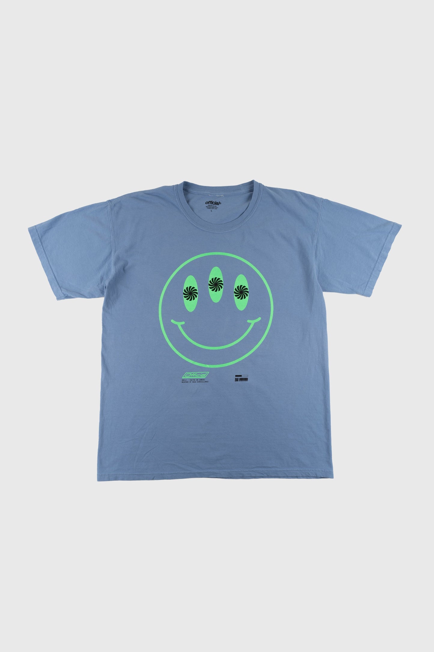 Smile You're On Camera T-Shirt (Denim Blue)