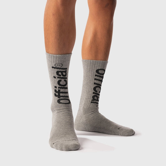 Everyday Logo Crew Sock (Heather Grey)